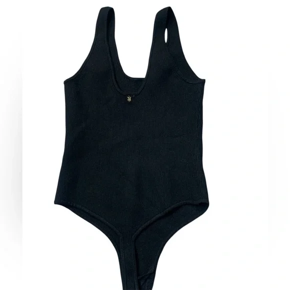 NEW Victorias Secret ribbed bodysuit medium black - Picture 5 of 7